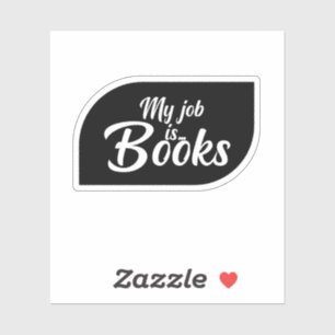 Mi trabajo es Pegatina de libros, Pegatina de aman