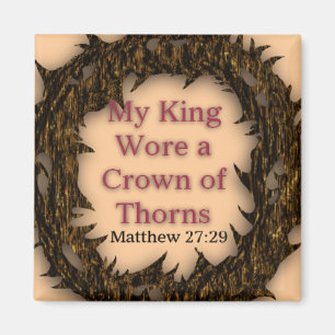 Mi una corona de espinas - imán de rey Wore