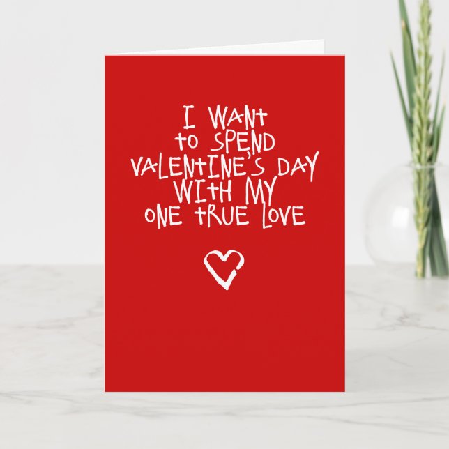 Mi única tarjeta de El día de San Valentín diverti (Anverso)