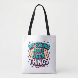 Mi uniforme de trabajo ha visto cosas Bolsa tote d