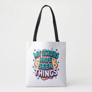 Mi uniforme de trabajo ha visto cosas Bolsa tote d