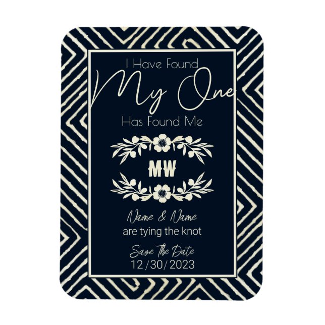 MI UNO Me Ha Encontrado Un Imán Boda Tribal Africa (Vertical)