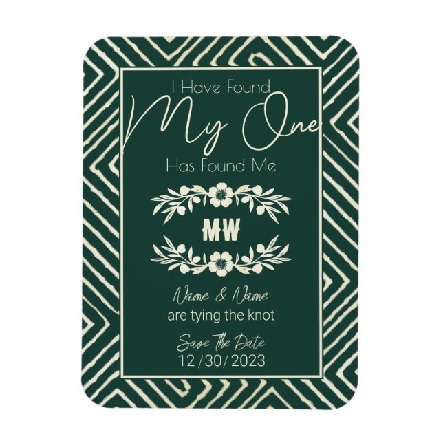 MI UNO Me Ha Encontrado Un Imán Boda Tribal Africa (Vertical)