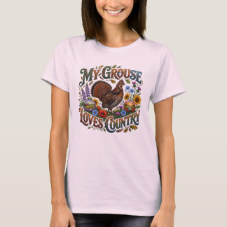 Mi urogallo ama la camiseta de campo
