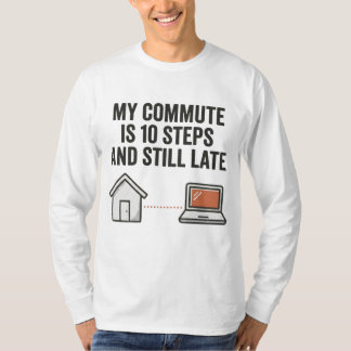 Mi viaje diario son 10 pasos Camiseta divertida WF