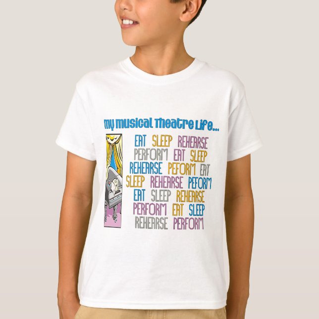 Mi vida del teatro musical embroma la camiseta de (Anverso)