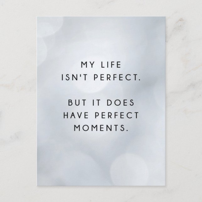 Mi vida no es la postal Inspiradora perfecta (Anverso)