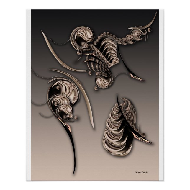 "Mi visión trascendental", brillante Poster (Anverso)