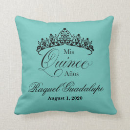 Mi XV quinceañera 15 16 Cojín decorativo de la Cor