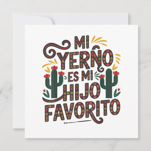 Mi yerno es hijo favorito (Anverso)