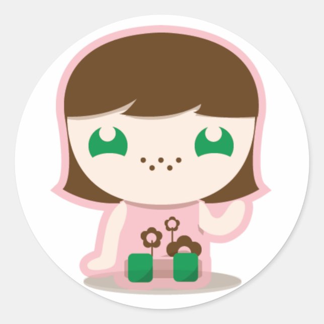 mia, boo y amigos pegatina (Anverso)