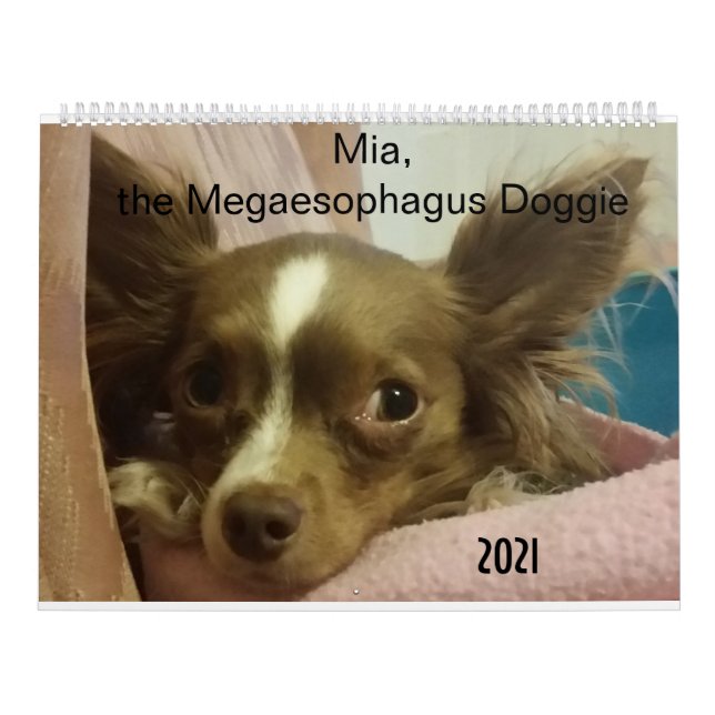 Mia el calendario Megaesófago Doggie 2021 (Tapa)
