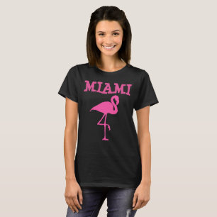 MIAMI BEACH FLORIDA, camisetas Flamingo rosadas