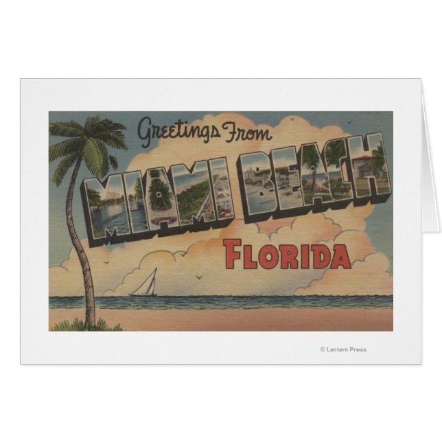 Miami Beach, Florida - Grandes Escenas de letras (Anverso (Horizontal))