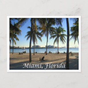 Miami Beach Florida, postal Sunset