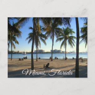 Miami Beach Florida, postal Sunset
