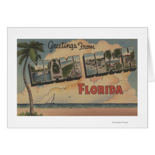 Miami Beach, la Florida - escenas grandes de la