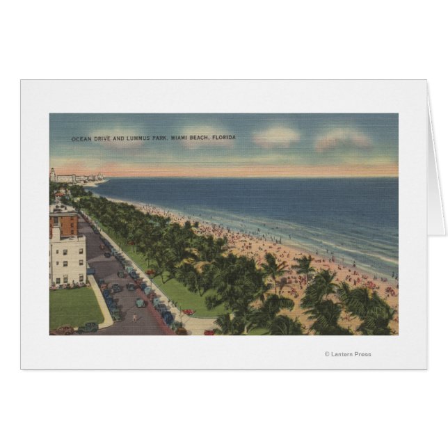Miami, FL - Ocean Drive y Lummus Park (Anverso (Horizontal))