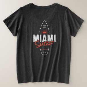 Miami Surf – Diseño de tabla de surf vintage con p