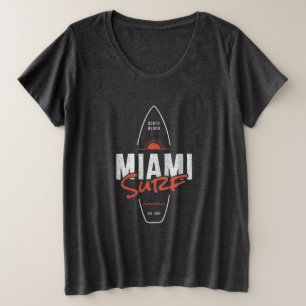 Miami Surf – Diseño de tabla de surf vintage con p