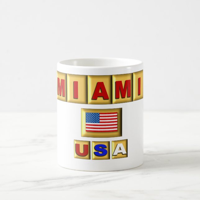 Miami USA - taza de café (Centro)