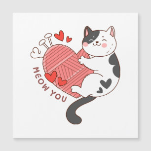 Miau eres gato lindo día de San Valentín