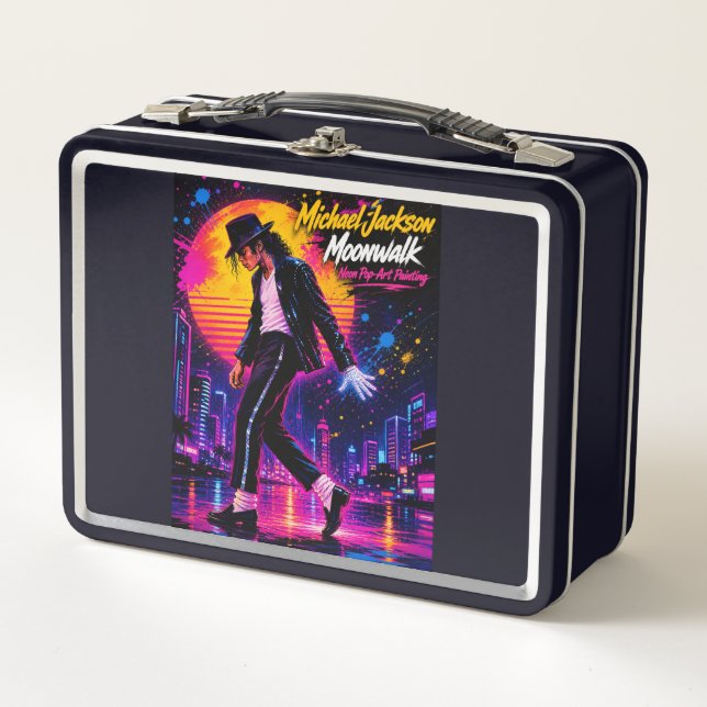 Michael Jackson Moonwalk Rey del Pop Tributo Retro (Anverso)