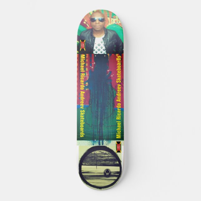 MICHAEL RICARDO 8 Cubierta para skateboard de 1/4" (Anverso)