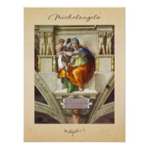 Michelangelo | Capilla Sixtina | Póster brillante