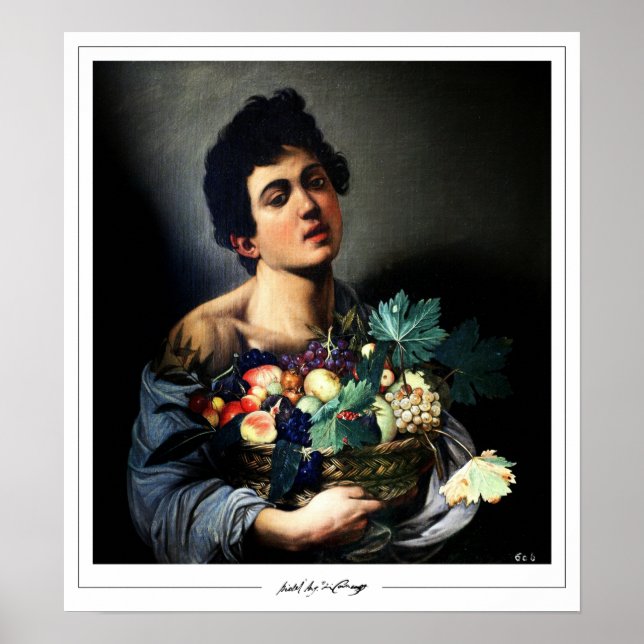 Michelangelo Merisi da Caravaggio Zedign Arte Post (Frente)