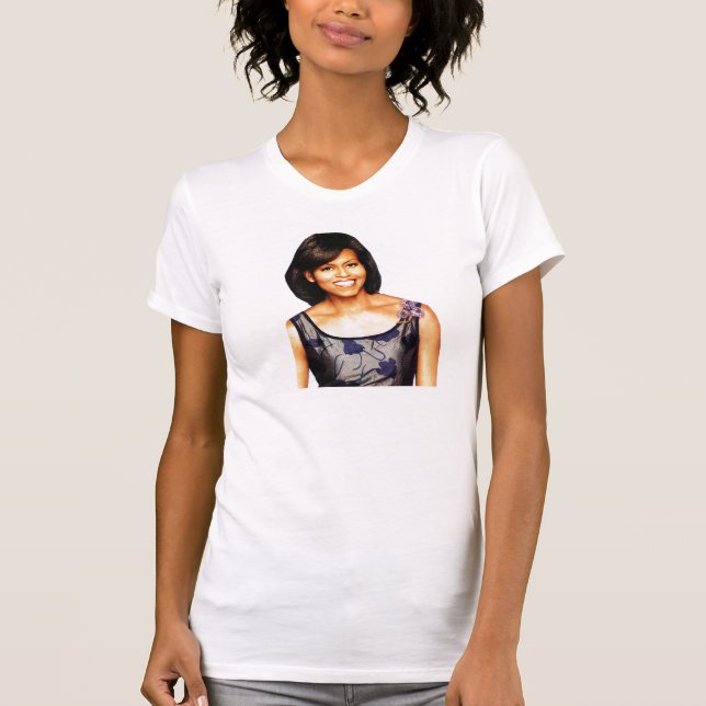 MICHELLE OBAMA, camiseta SOFISTICADA de la SEÑORA (Anverso)