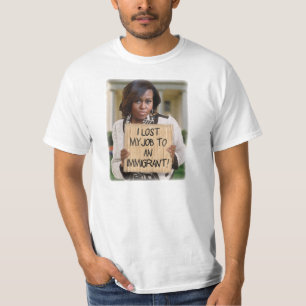 Michelle Obama - trabajo perdido a una camiseta