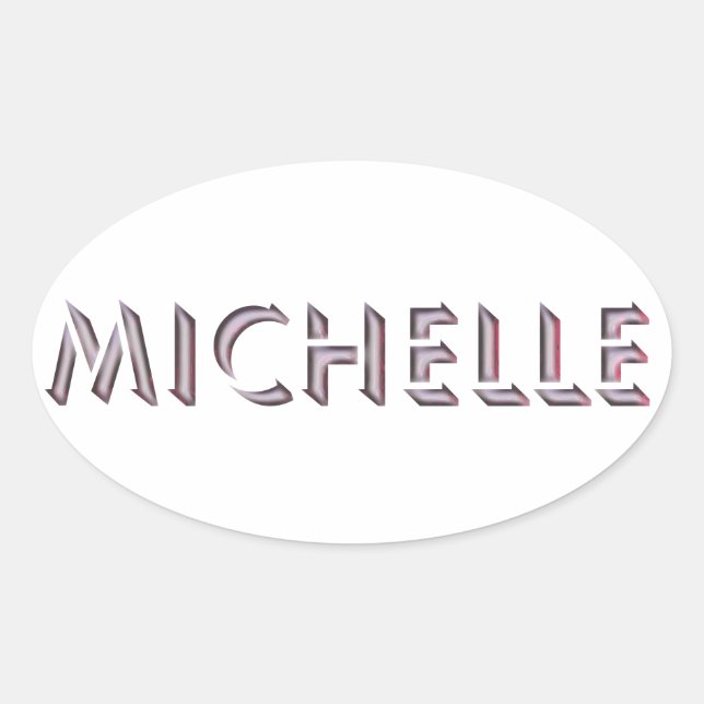Michelle pegatina name (Anverso)