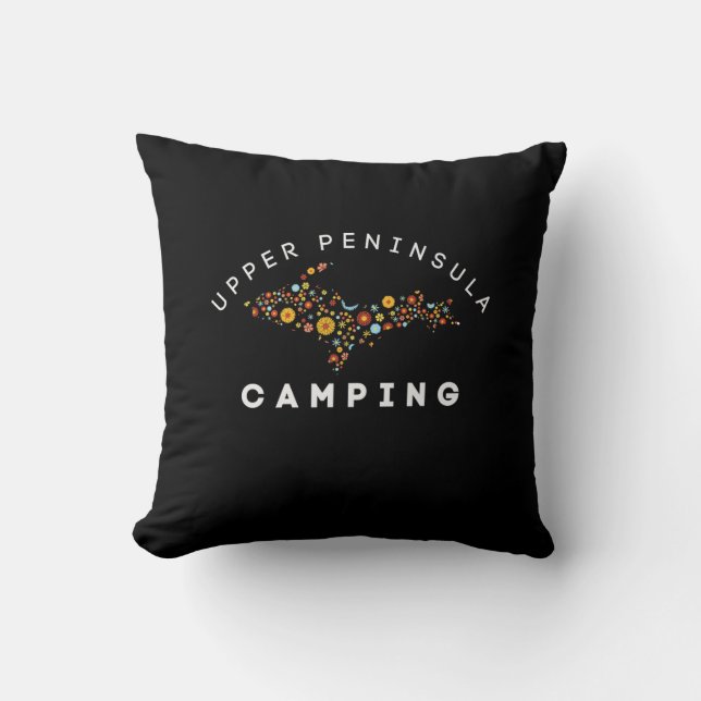 Michigan - Almohada de acampada en la península su (Anverso)