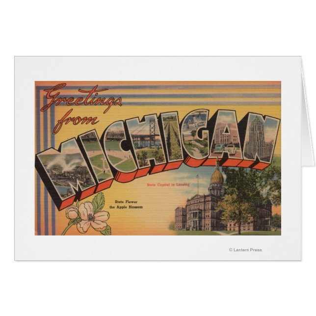 Michigan (Capital estatal/Flor) (Anverso (Horizontal))