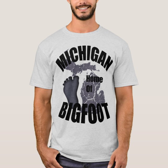 Michigan Casa de la camiseta de Bigfoot (Anverso)