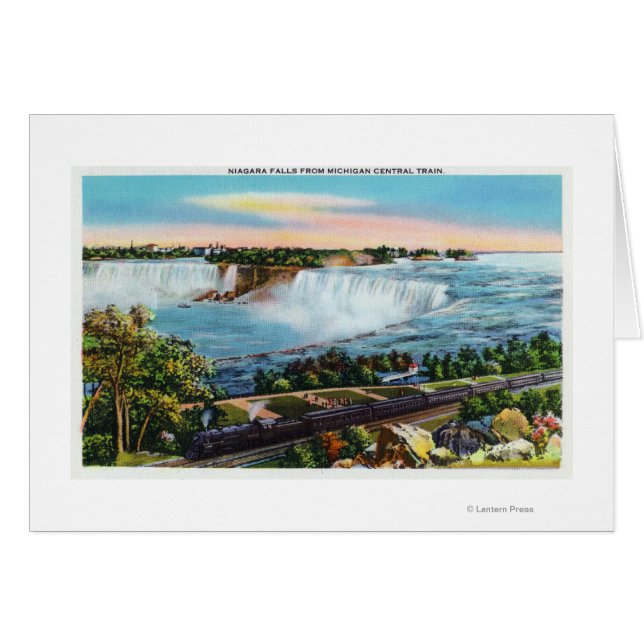 Michigan Central Train View of Niagara Falls (Anverso (Horizontal))