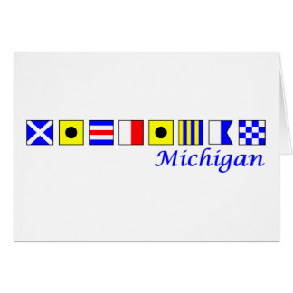 Michigan deletreó en alfabeto náutico de la