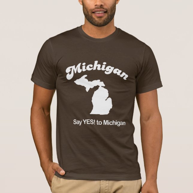 Michigan - diga sí la camiseta (Anverso)