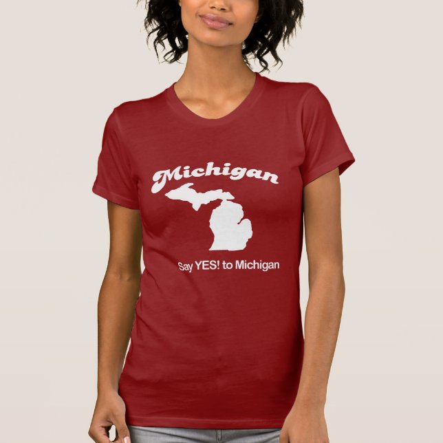 Michigan - diga sí la camiseta (Anverso)