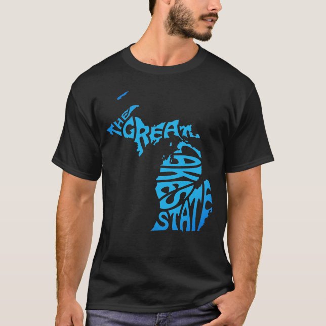 Michigan, El estado de los Grandes Lagos, camiseta (Anverso)
