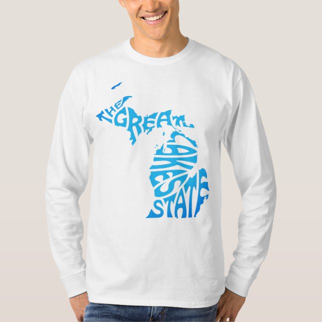 Michigan, El estado de los Grandes Lagos, camiseta (Anverso)