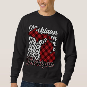 Michigan Flannel Michigan Mitten State Sweater Ho