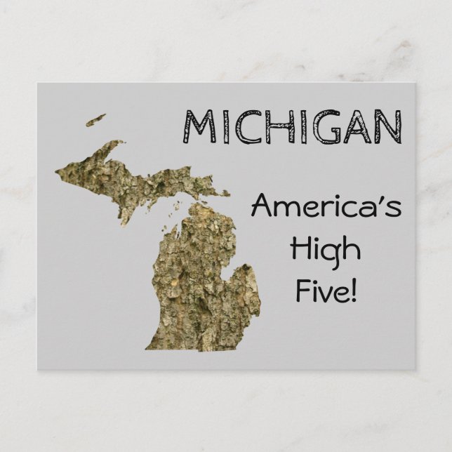 Michigan - Las cinco altas postales de Estados Uni (Anverso)