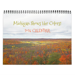 "MICHIGAN MUESTRA SUS COLORES DE CAÍDA" CALENDARIO