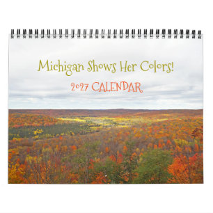 "MICHIGÁN MUESTRA SUS COLORES DE OTOÑO" CALENDARIO
