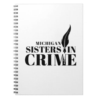 Michigan Sisters in Crime en un cuaderno o diario