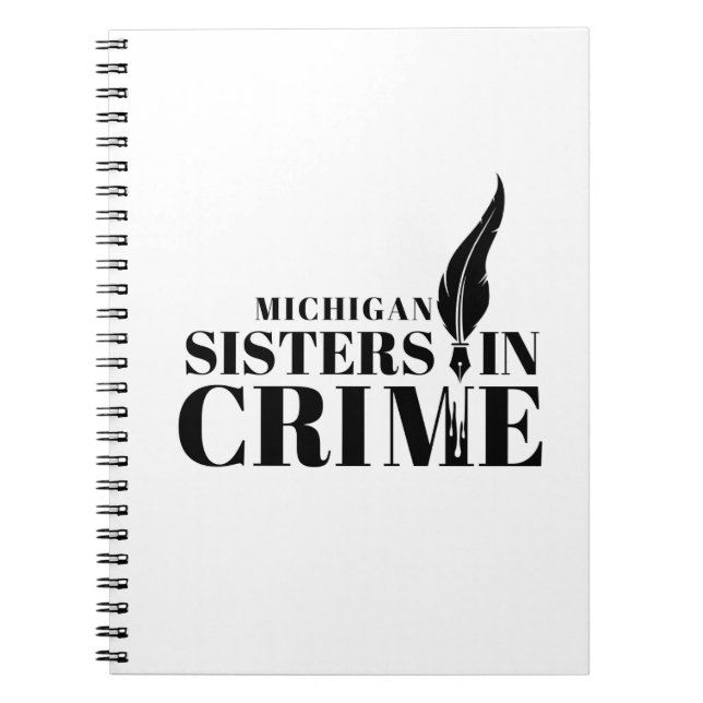 Michigan Sisters in Crime en un cuaderno o diario (Frente)