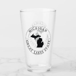 Michigan State Drinking Glass
