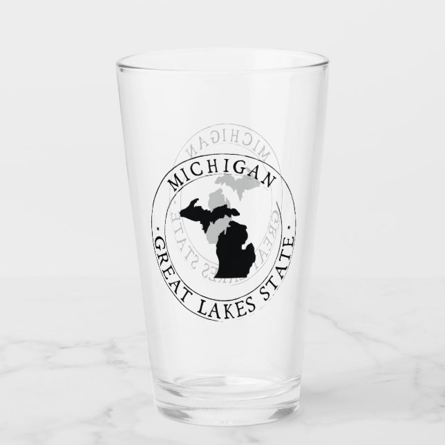 Michigan State Drinking Glass (Anverso)